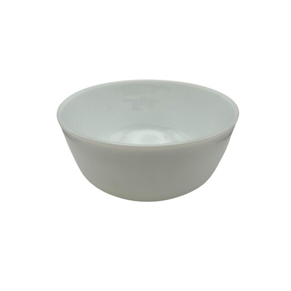 Anchor Hocking Fire King 8" Milk Glass Smooth White Mixing Bowl Angled Bottom - Picture 1 of 5